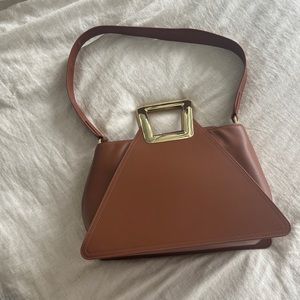 Kat Maconie leather cross body bag in brown